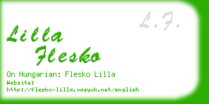 lilla flesko business card